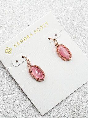 Kendra Scott Pink Cat Eye Earrings